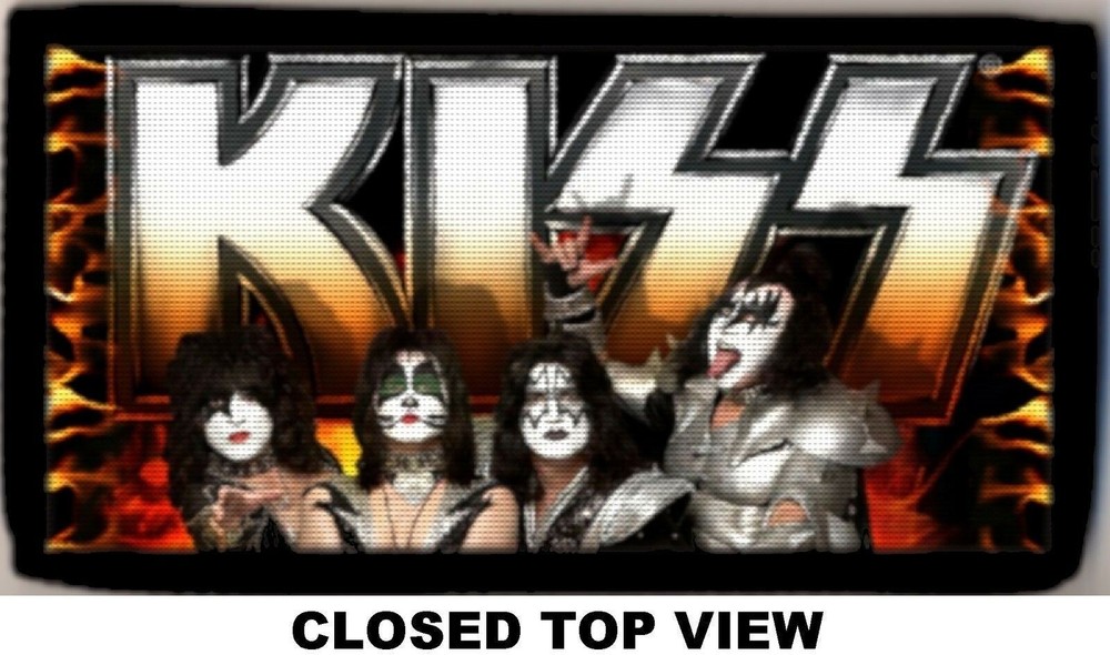 KISS Band Checkbook Cover Wallet Credit Card Holder Currency Holder Billfold