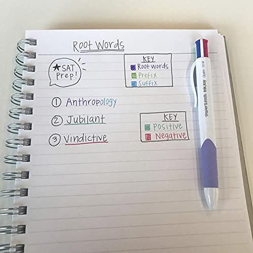 InkJoy Quatro Retractable Ballpoint Pens, Medium Point, Assorted Pack 3