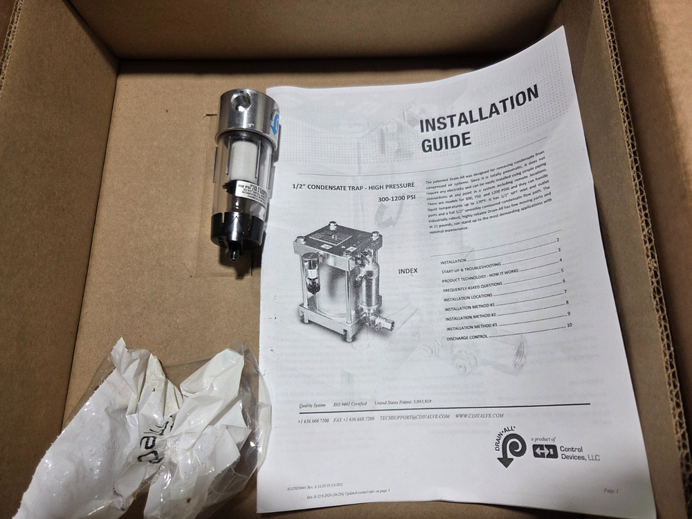 Drain All PH50-0NAAA Pressure Handler 750