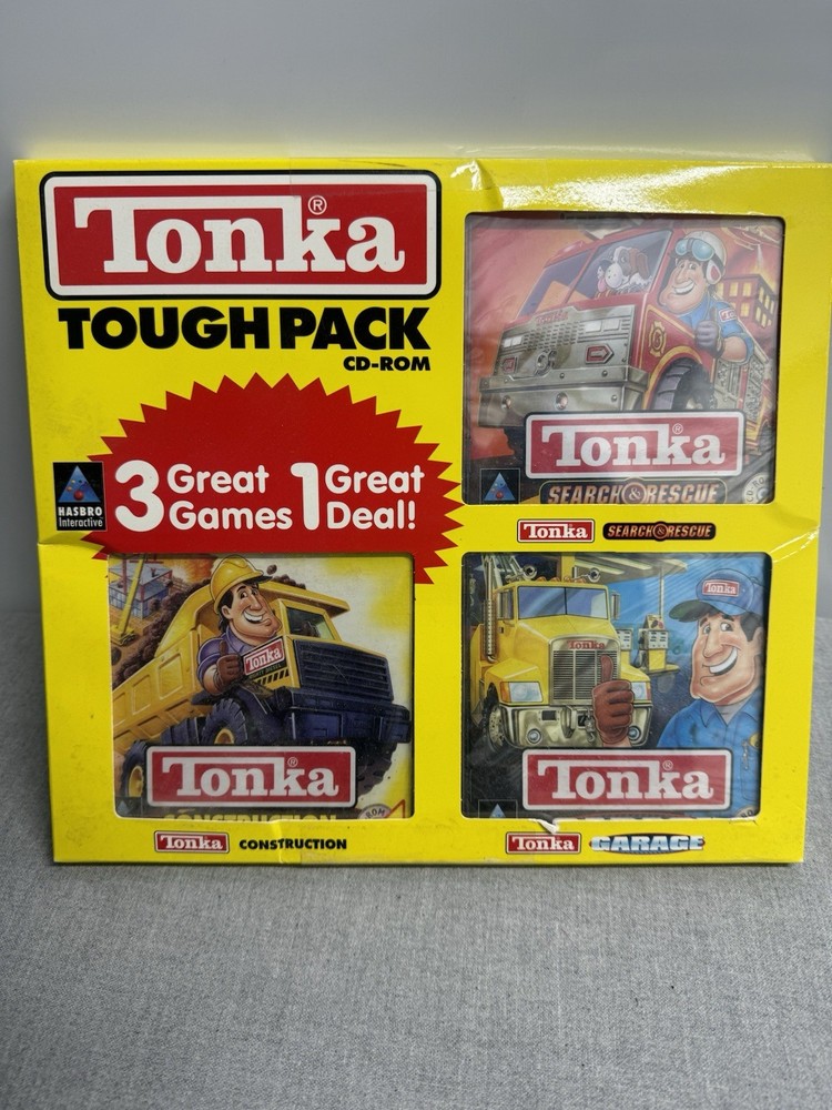 New sealed Tonka Computer Software Set of 3 Collectable