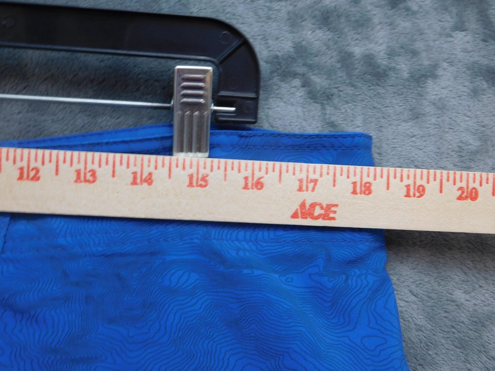 Kind Design Shorts Mens 36 Blue Athletic Microfiber Drawstring Pockets 10in