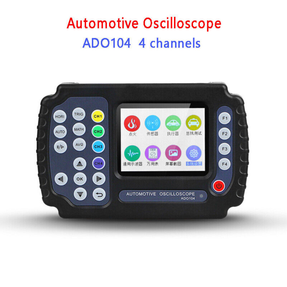 ADO104 Automotive Maintenance Handheld Oscilloscope 4 Channel Engine Analyzer