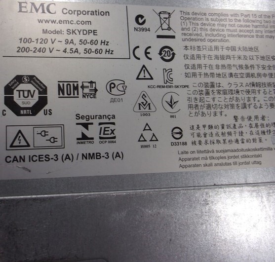 EMC 900-566-024 SKYDPE Storage Array Chassis SEE NOTES