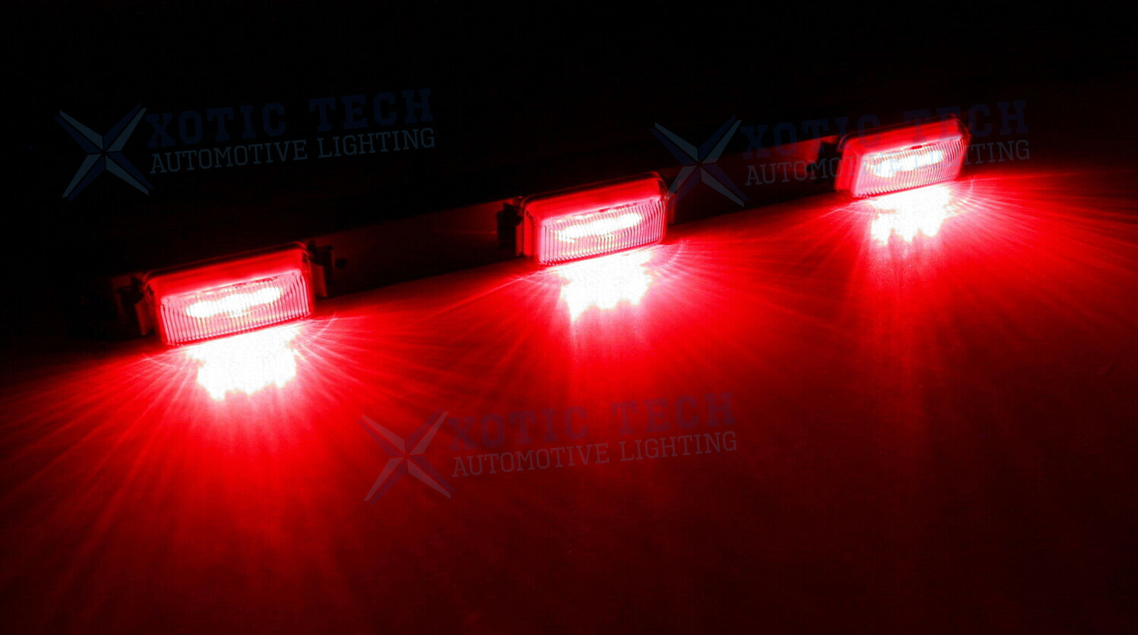 For Dodge Ram 1500 2500 3500 Red Smoked LED Rear Tailgate Trunk Tail Light Bar