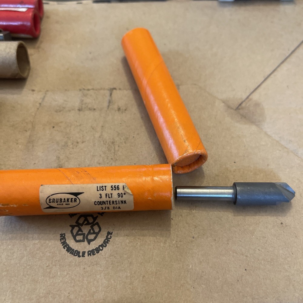 Brubaker 3 Flute 90 Degree Countersink 3/8” Diameter Used