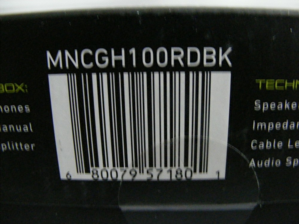 Menace Pro Gaming Headset 40MM Speaker Drivers Adjustable Mic Cable Splitter New