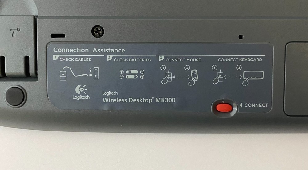 Logitech MK300 Wireless Keyboard No Receiver Untested