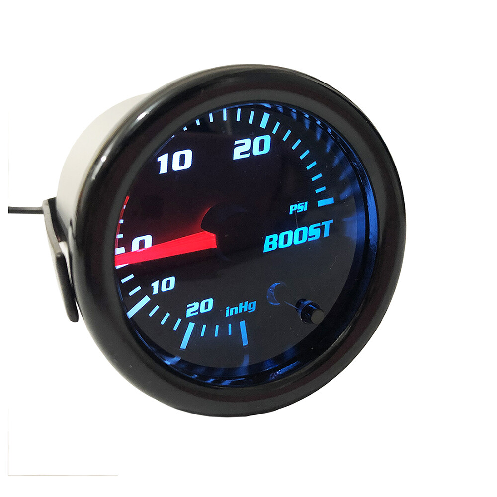 52mm 2" Turbo Boost Gauge Tinted 7 Color 0-30 PSI Pressure Vacuum Turbo Meter