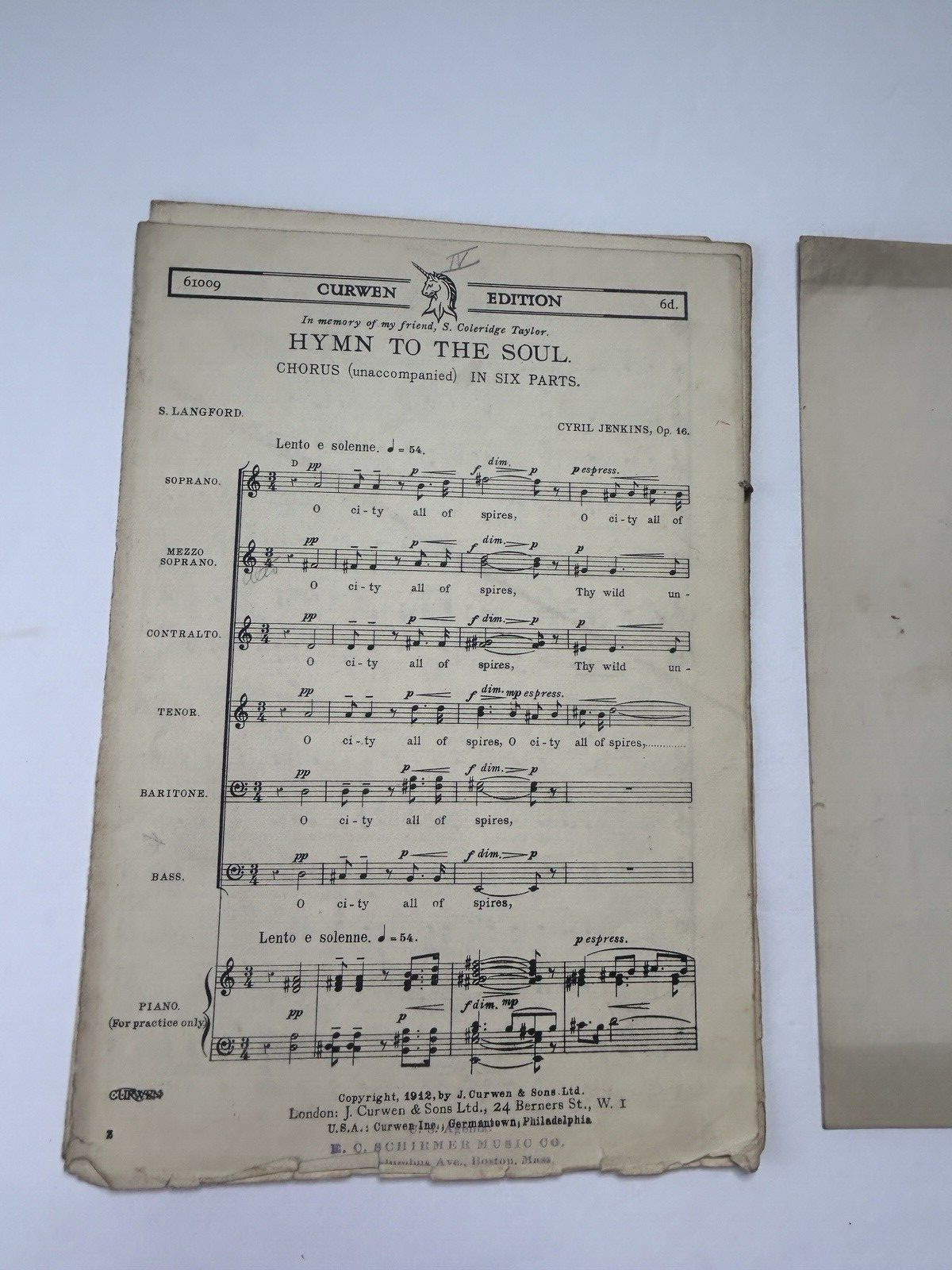 Vintage Sheet Music Choral Arrangements, Choirs Lot of 9