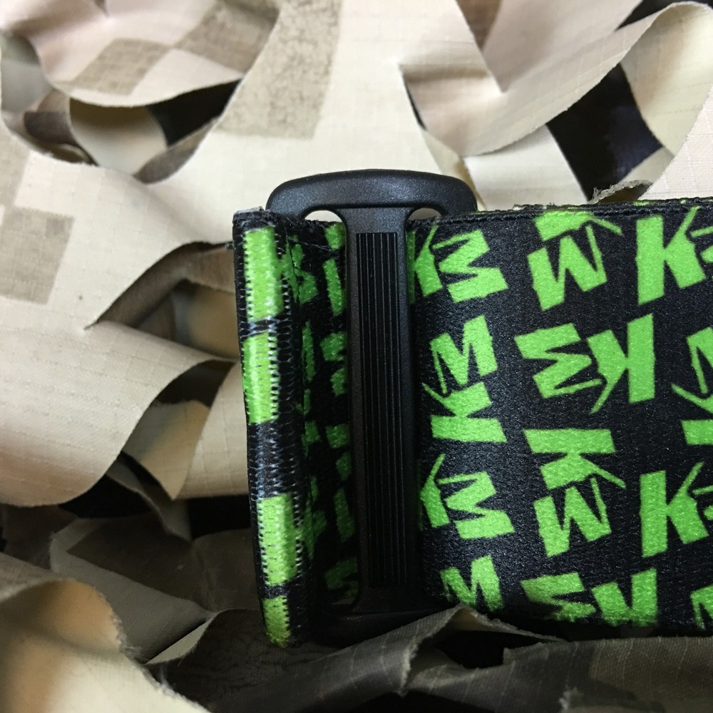 NEW KM Paintball Universal Mask Goggle Strap - 09 Da Strap Lime Green