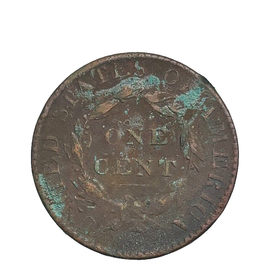 1822 1c Coronet Head Large Cent VF Copper US Coin
