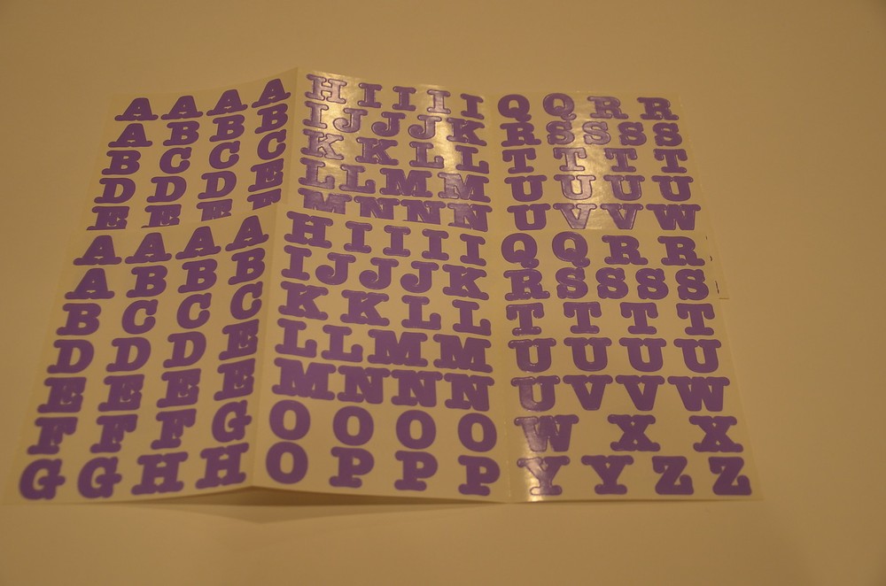 Creative Memories ABC Bold Lilac Lettering Stickers