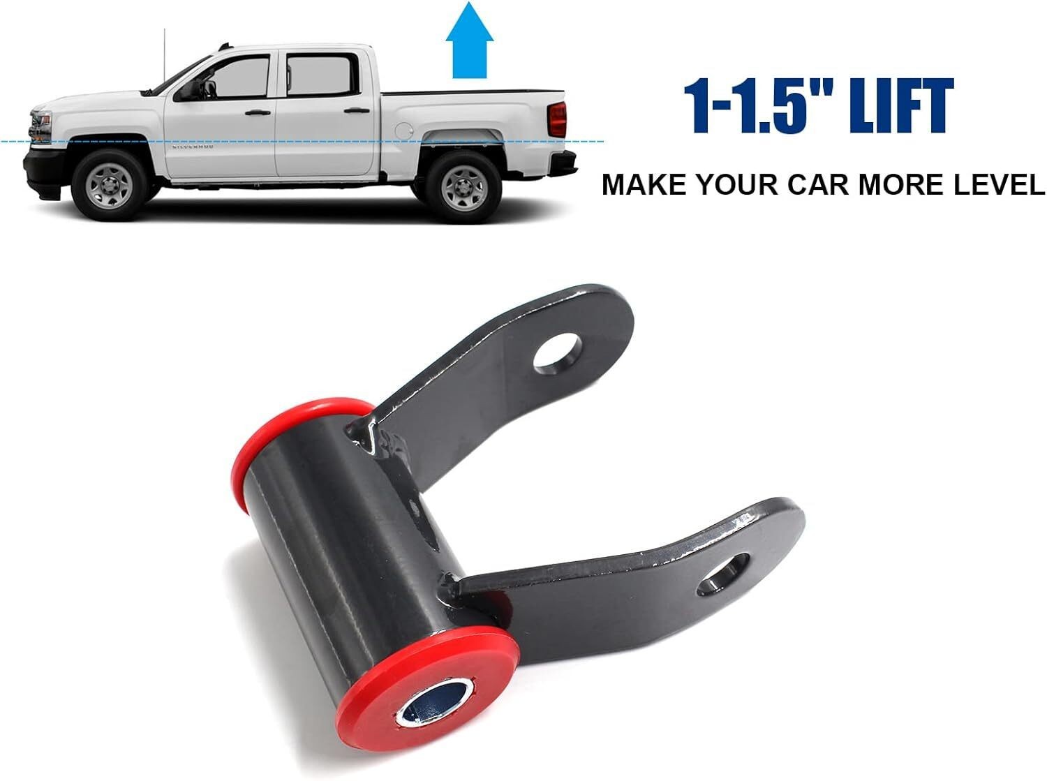 New 1" Rear Shackles Lift 710515 For 1988-2018 Chevy Silverado Sierra 1500 Truck