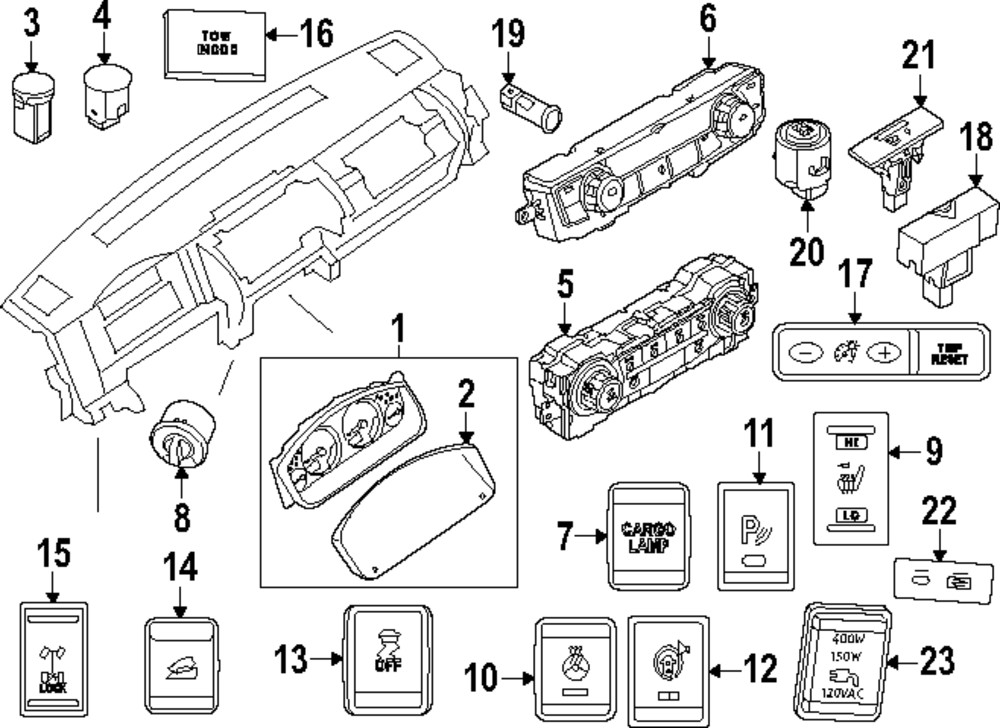 Genuine Nissan Dash Control Unit 27510-9BY0B