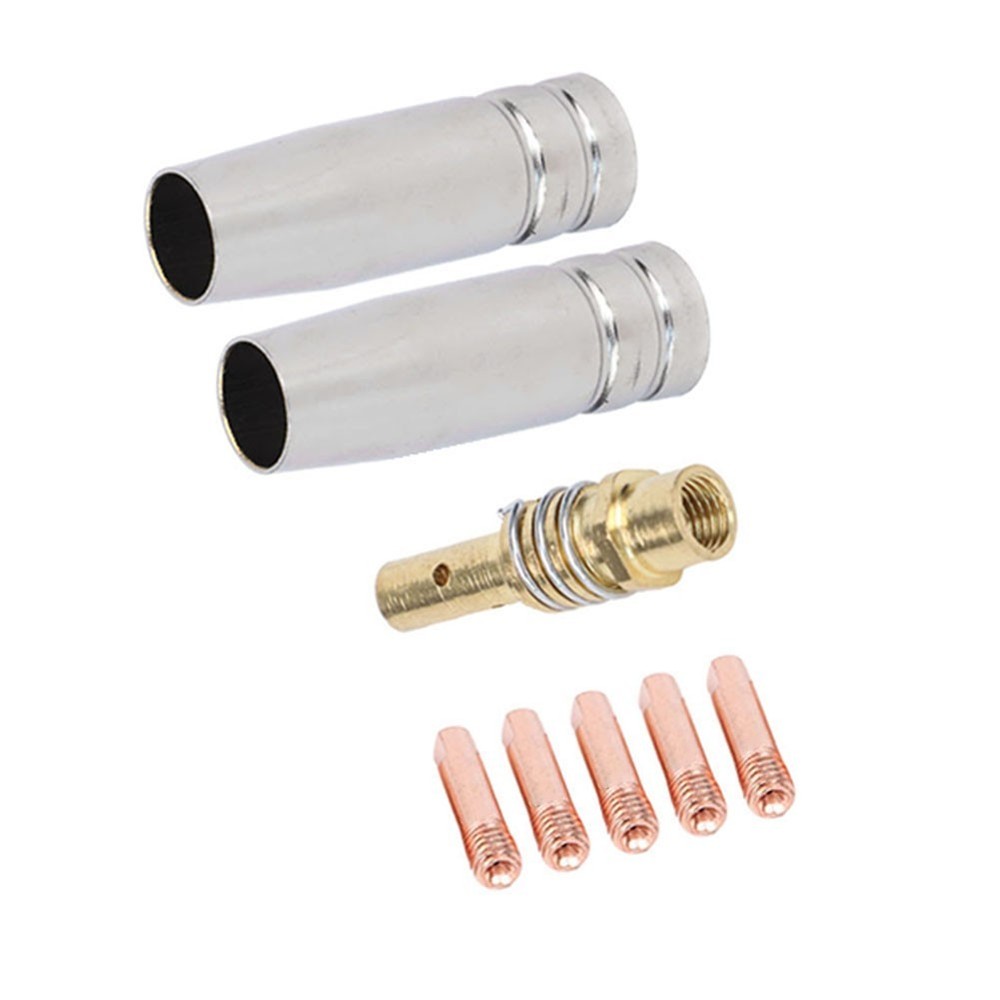 For 15AK For MIG Welder Accessory Kit 8PCS Includes Gas Diffuser Contact Tips