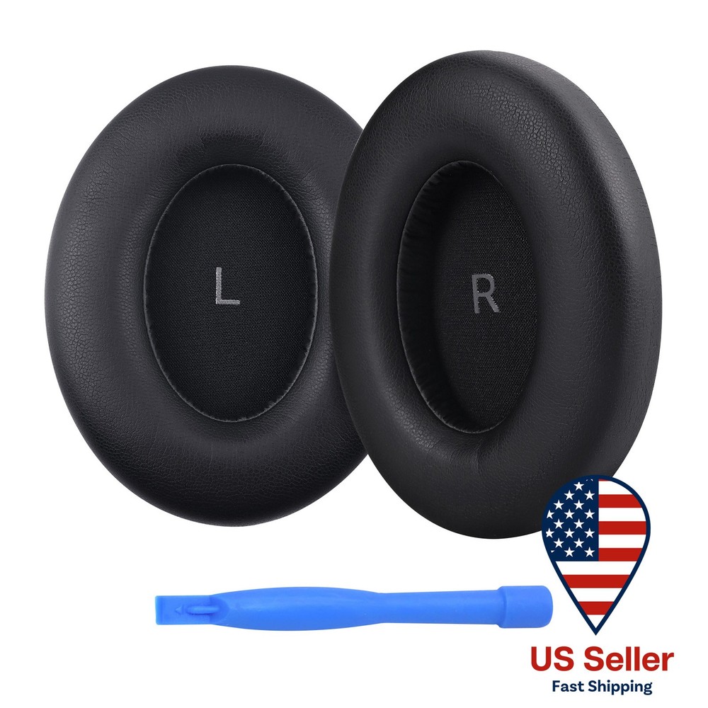 Replacement Ear Pads for Sennheiser Momentum 4 Wireless - Memory Foam Black