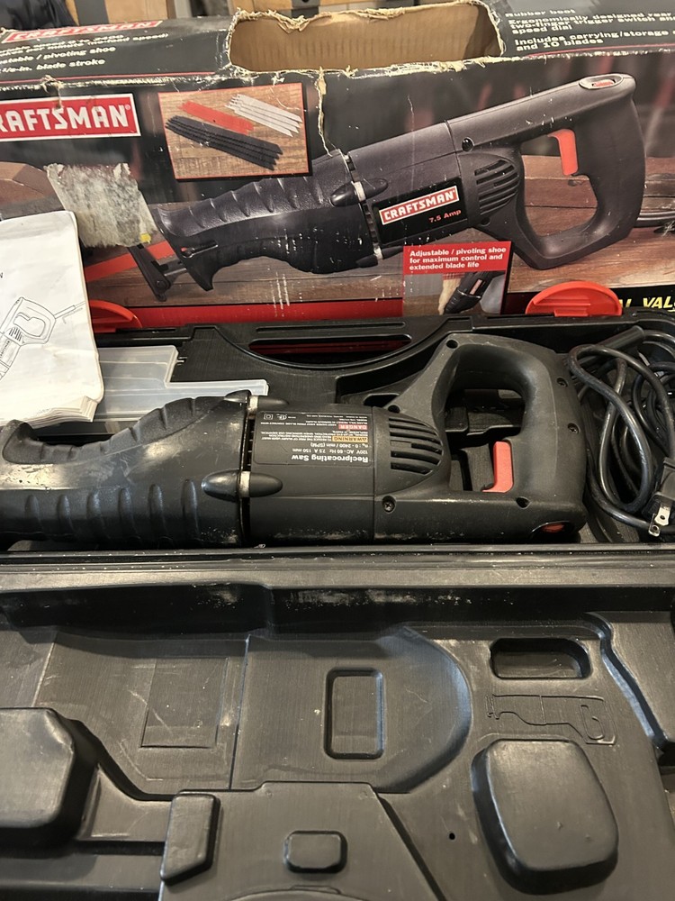 Craftsman Reciprocating Saw Variable Speed Works Used In Box Manual