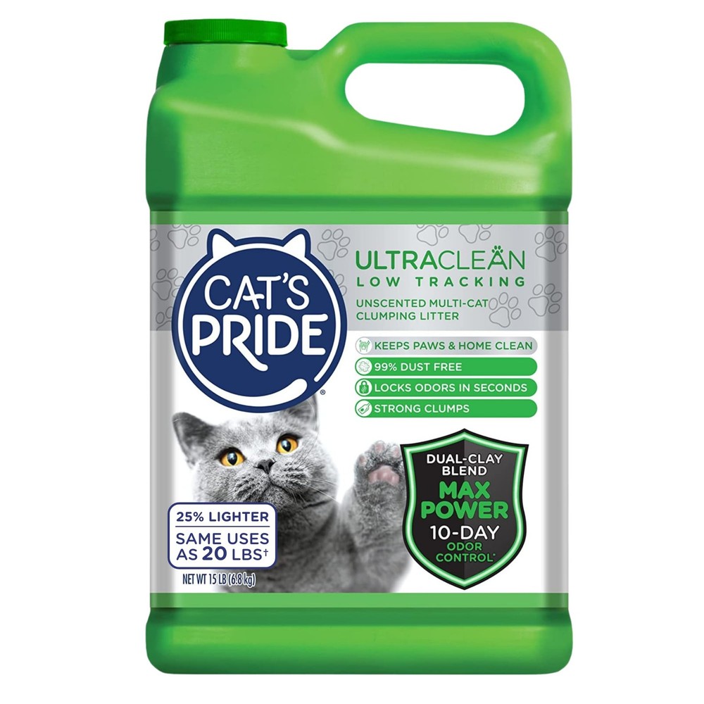 Max Power: UltraClean Low Tracking Multi-Cat Clumping Litter - Keeps Paws & H...