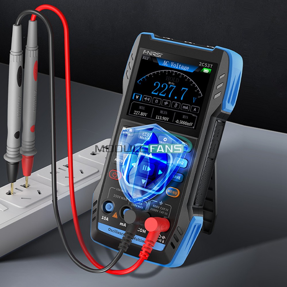FNIRSI 2C53T Upgrade Handheld Digital Oscilloscope Multimeter Signal Generator