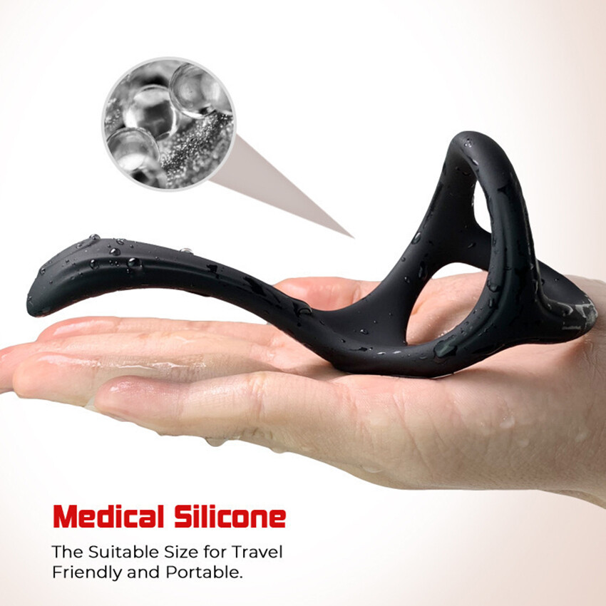 Silicone Ball-Scrotum-Stretcher-Ring-Penis-Stretcher Enhancer Delay-Ejaculation