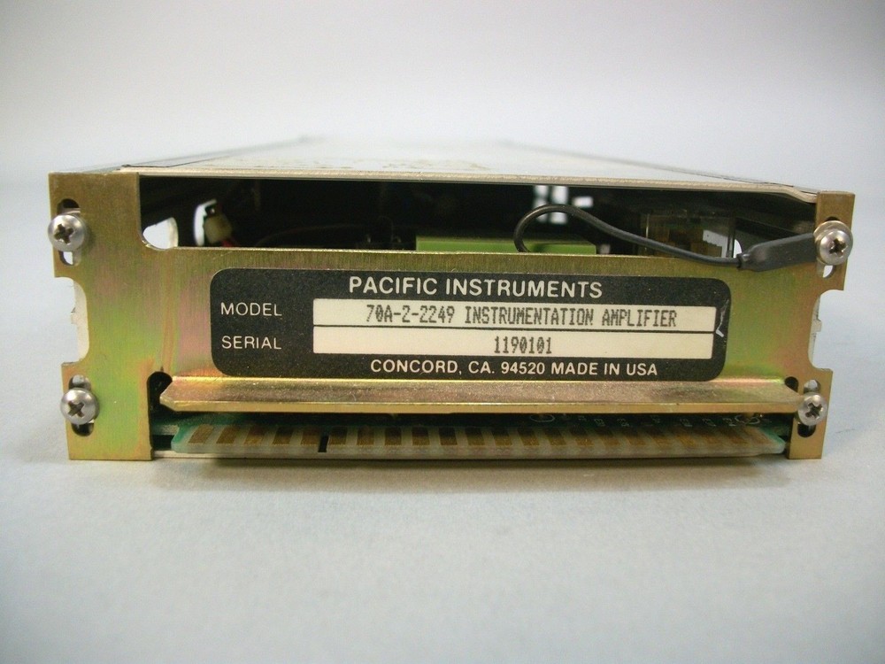 Pacific Instruments 70A-2-2249 Instrumentation Amplifier Module Plug-In - USED