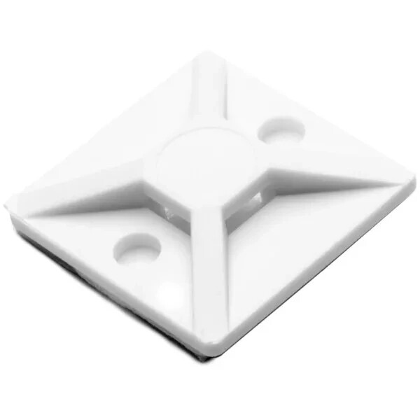 200 Each HellermannTyton 4-Way Adhesive Cable Tie Mount Rubber 3/4" MB3A10C2