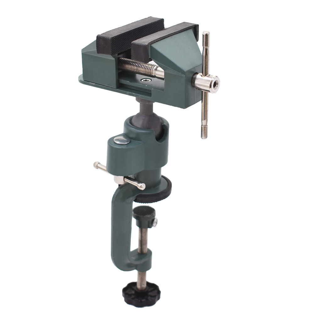 BENCH VISE SWIVEL 3" TABLETOP CLAMP VICE TILTS ROTATES 360 UNIVERSAL WORK HOBBY