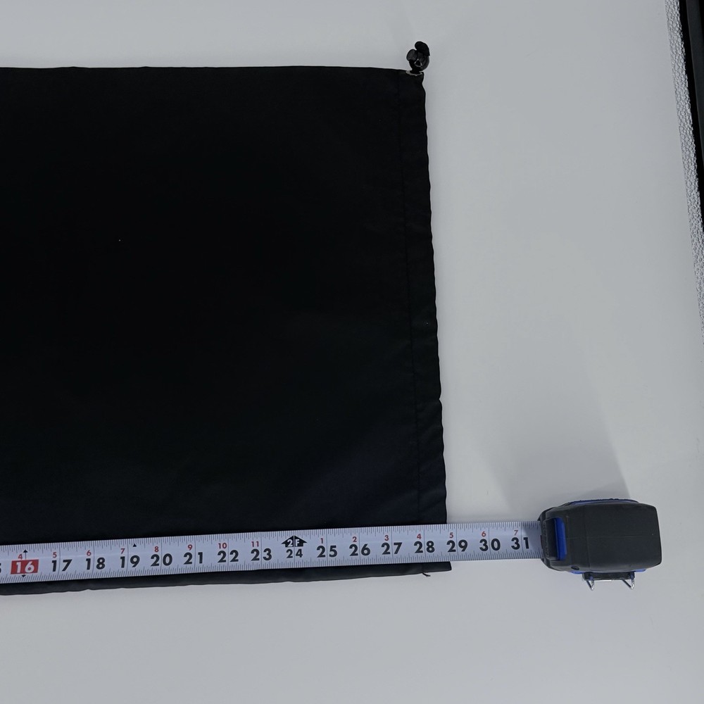 Tumi Drawstring Travel Laundry Dust Bag Black 29x17 Nylon