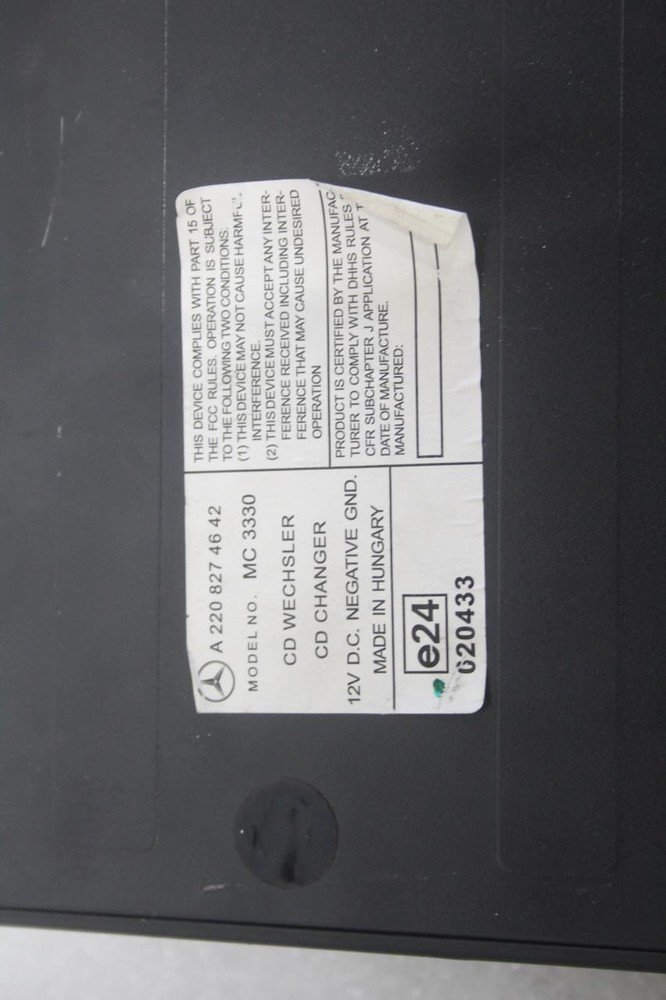 2006 MERCEDES CL500 C215 CD CHANGER AND NAVIGATION PLAYER PAIR
