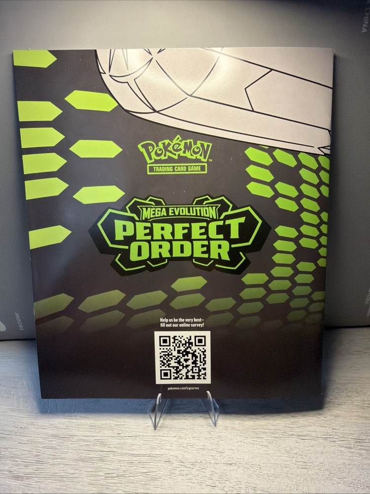 Mega Evolution Perfect Order Player’s Guide Book Pokemon ETB Elite Trainer Box