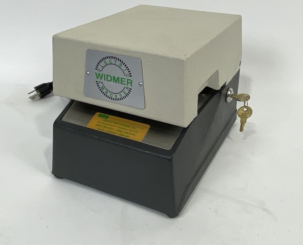Widmer Model 776-E Embosser Embossing Machine *Parts/Repair*