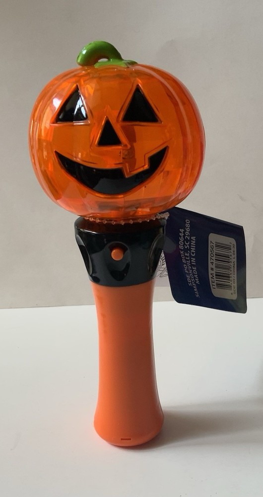 Halloween Fall Whimsy Spin Globe Light-Up Toy PUMPKIN