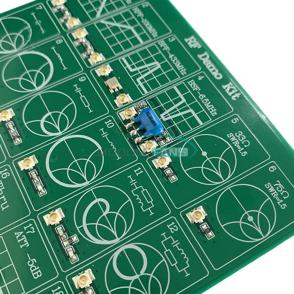 RF Demo Kit For NanoVNA RF Test board Vector Network Test Filter Attenuator