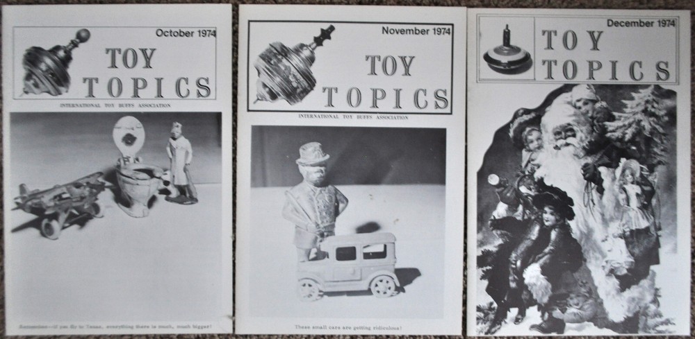 Toy Topics (ITBA) - 1974 (12 Issues) - (Vol 1 - Issues 1 thru 12) - EX Condition