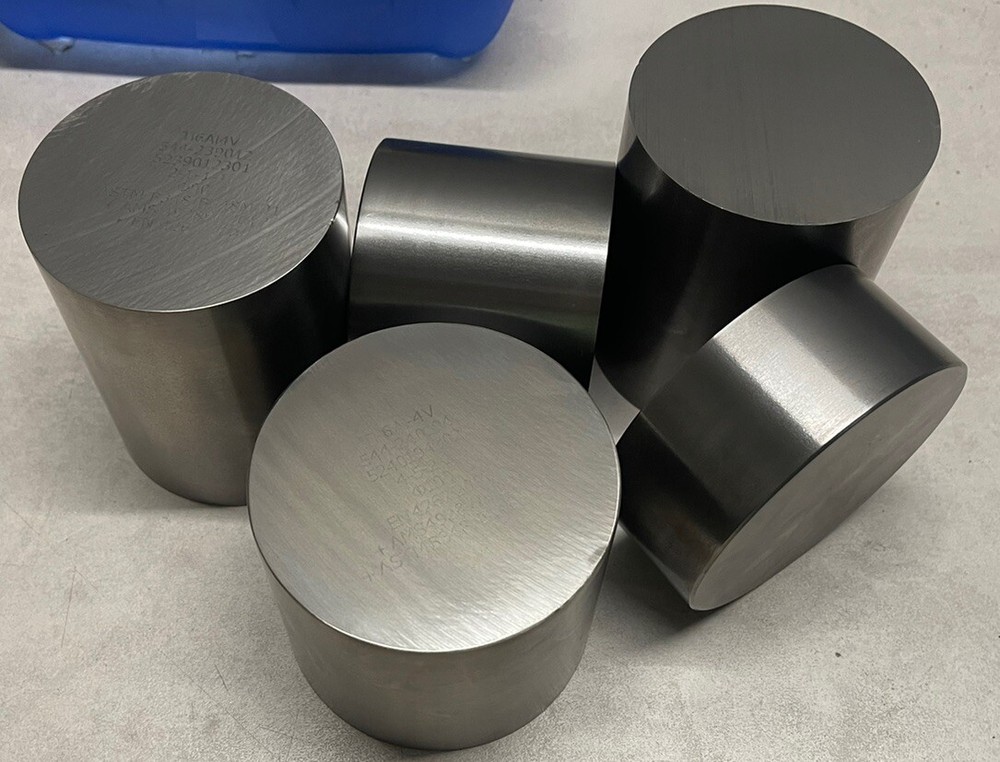 Titanium Ti6Al4V GRADE5 Ø140x91mm Round Material Round Bar Rod Solid Material