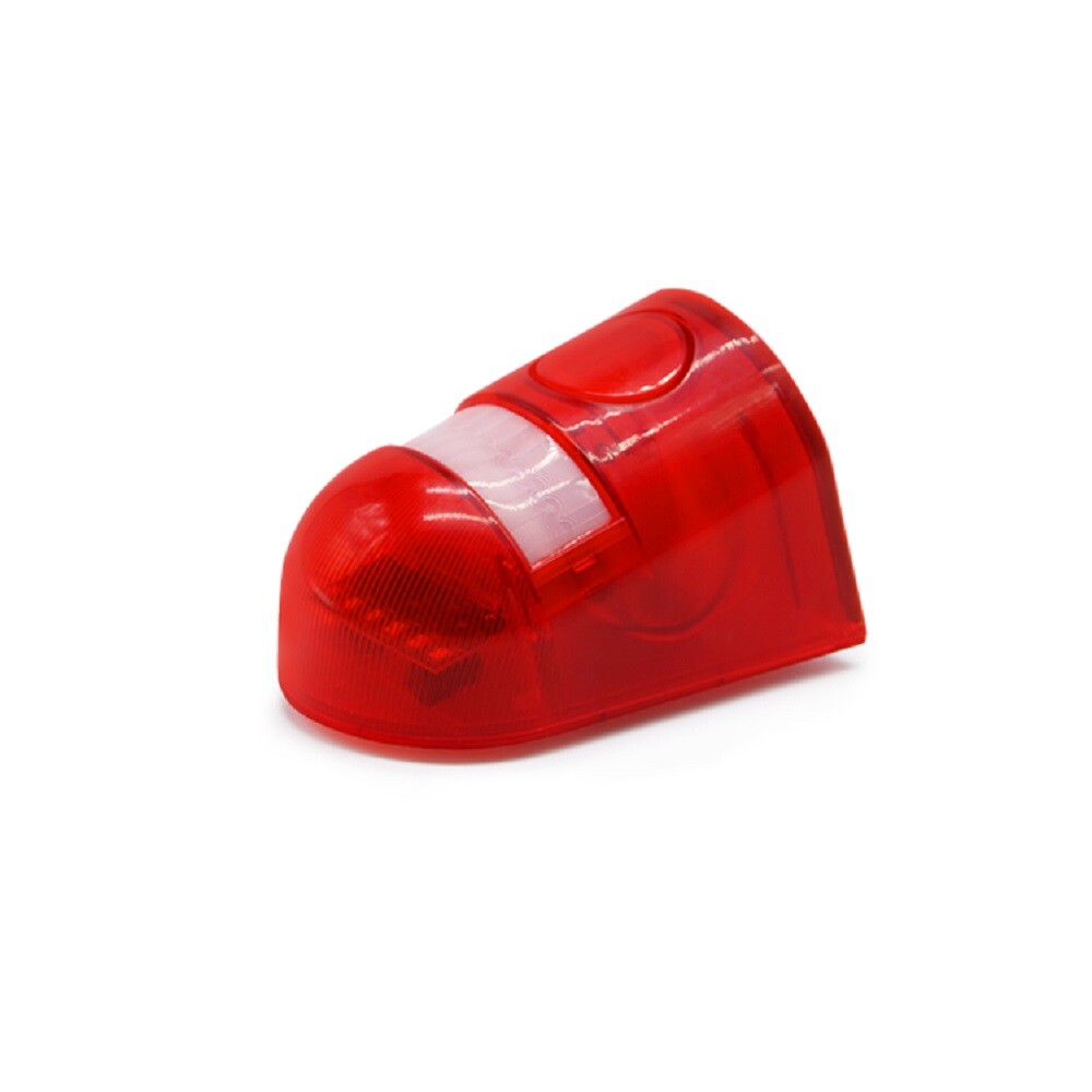 2 pcs Solar Alarm LED Light Solar Strobe Light Wireless Motion Sensor Outdoor