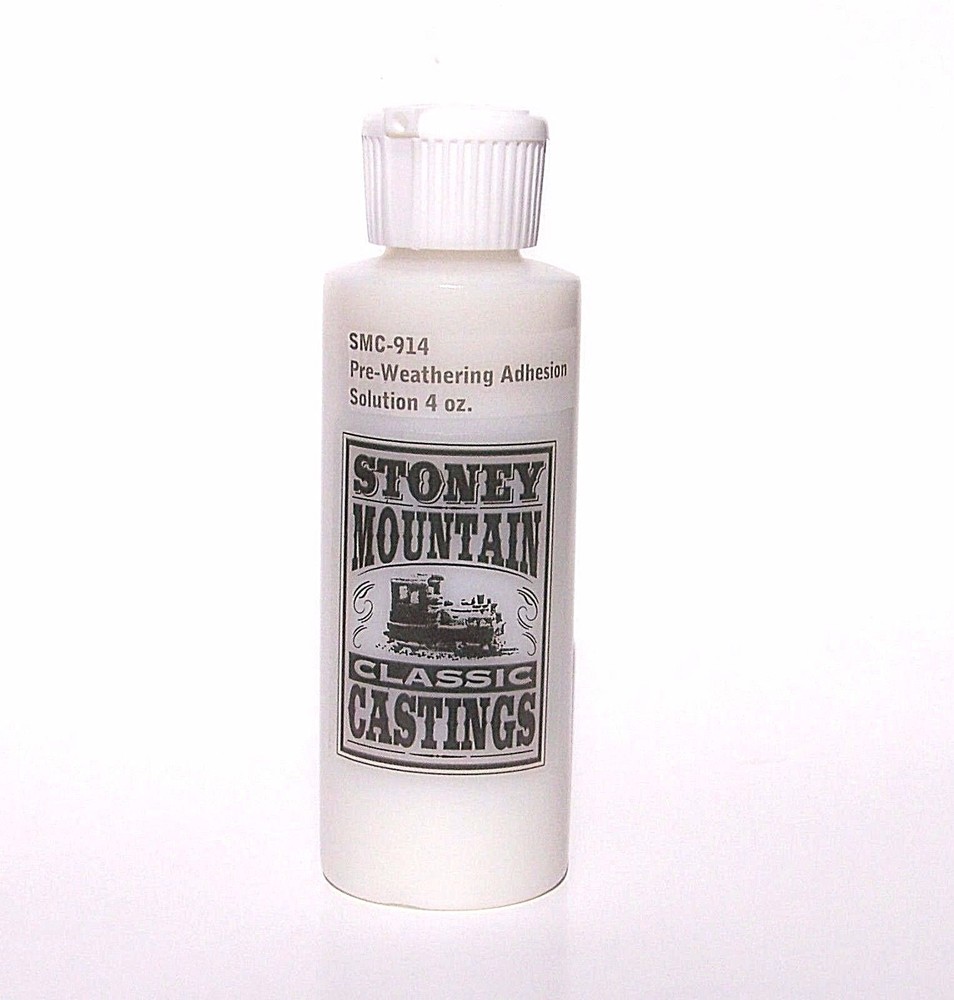 SMC-914 G-Scale 4 oz. Pre Weathering Clear Adhesion Solution with Instructions