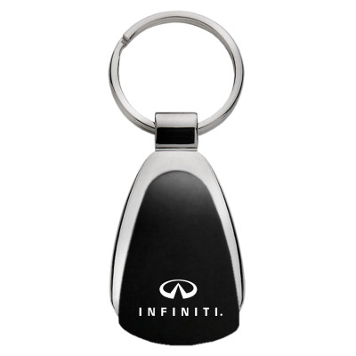 Infiniti Black Teardrop Key Chain
