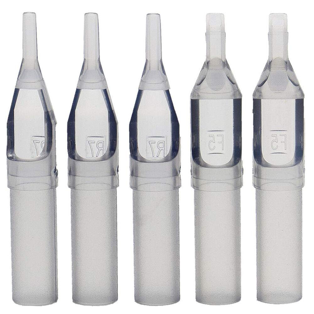 Disposable Tattoo Tip - 100PCS Disposable Tips Assorted for 3RL 5RL 7RL 9RL 3RS