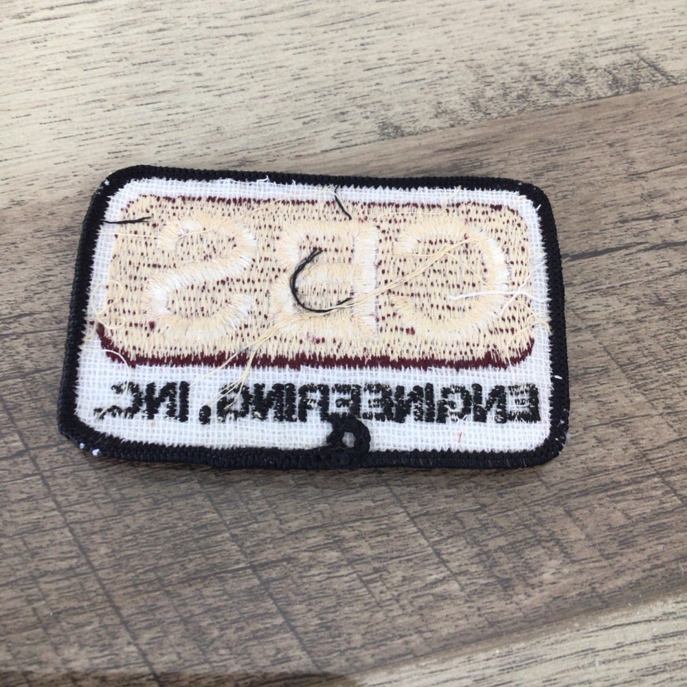 Vintage CBS ENGINEERING, INC. Embroidered Patch Advertisement NOS