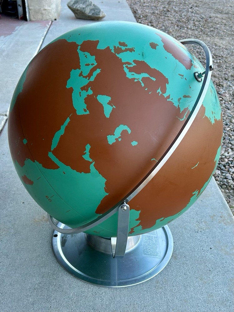 Large Vintage Military Project Globe - Nystrom 22”