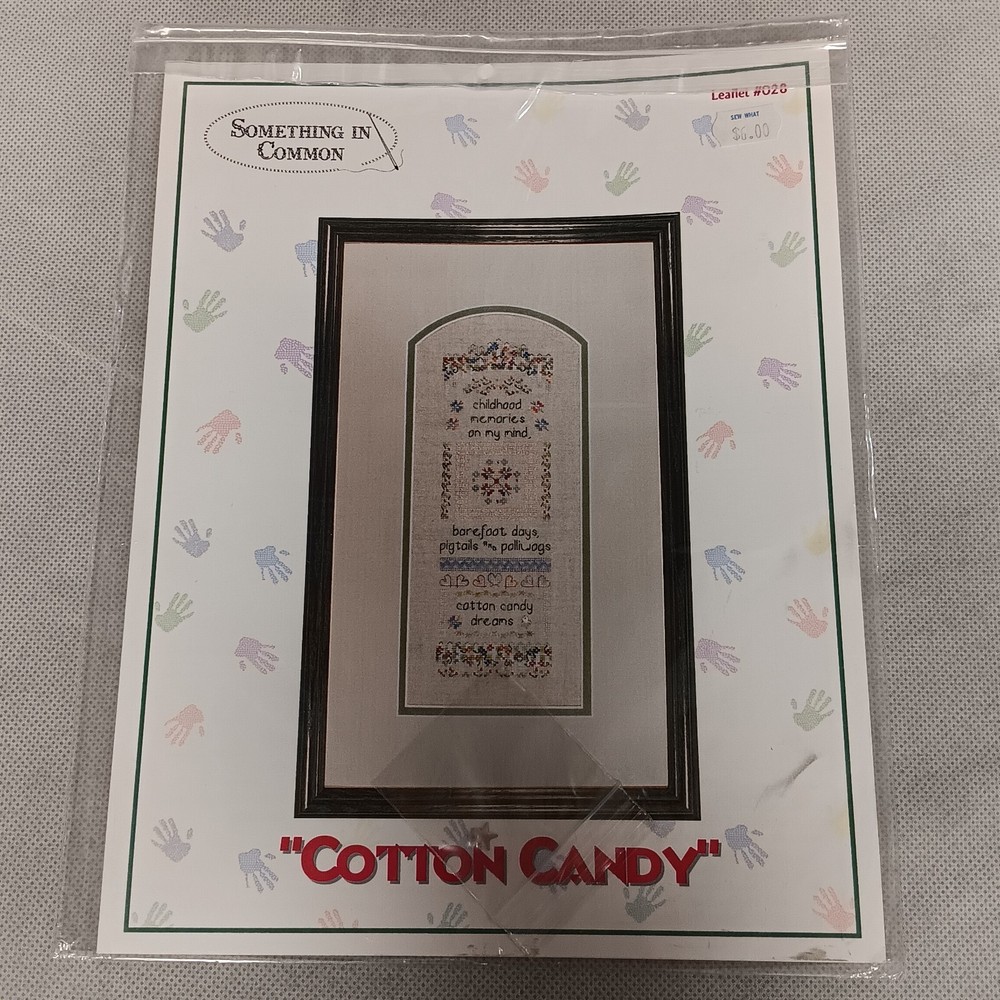 Something In Common Cotton Candy Leaflet 028 Cross Stitch Pattern w/Star Charm