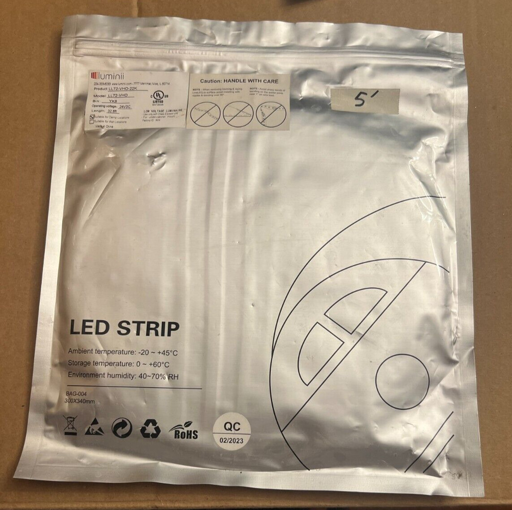 Luminii LL72-VHO-22K 24VDC 32.8ft LED Strip