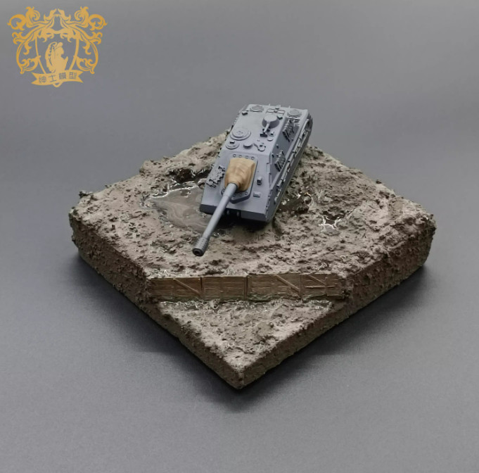 3D Printed Model 1/144 German Maus tank destroyer Finished Model