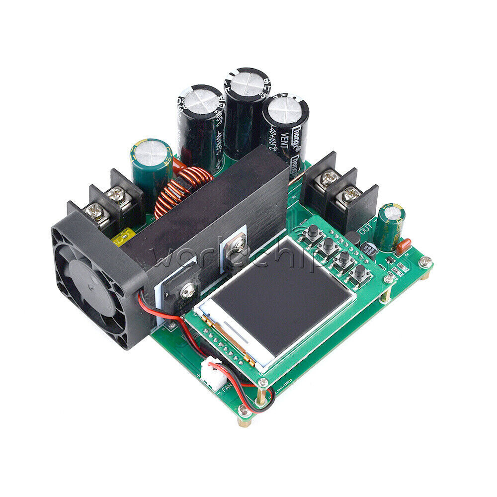DC9V~60V 900W 15A CNC LCD Display Constant Current Voltage DC Boost Module New