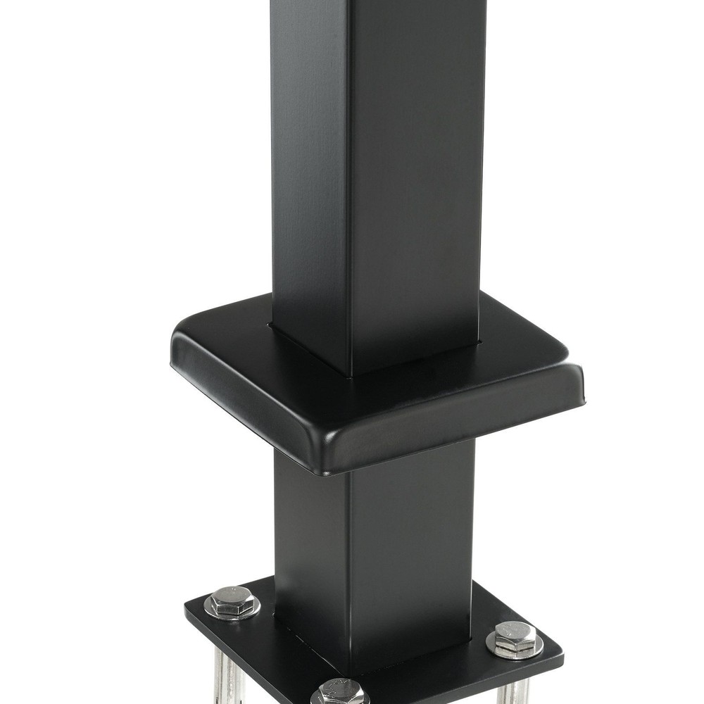Cable Railing Post, 36" x 2" x 2" Steel Level Deck Railing Post Without Holes