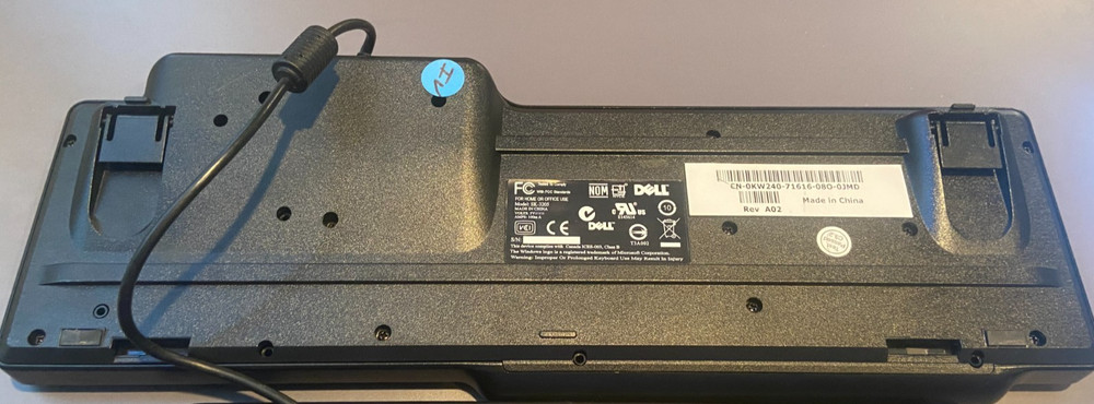 Dell USB Wired Smart Card Reader Black Keyboard SK-3205