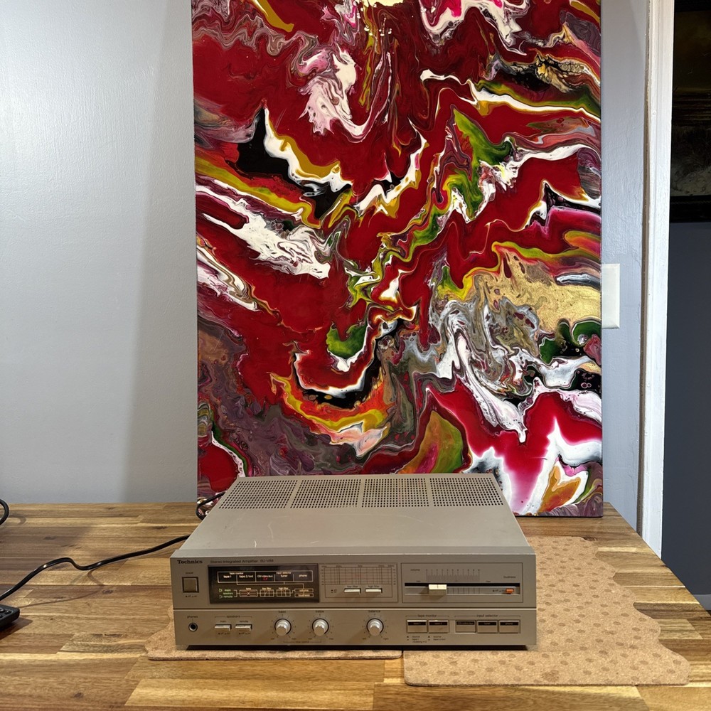 Vintage Technics SU-V88 Silver Stereo Integrated DC Amplifier Phono Stage