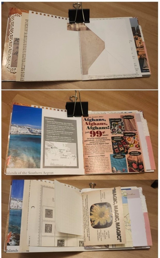 Handmade Junk Journal 60 pages 6x6"