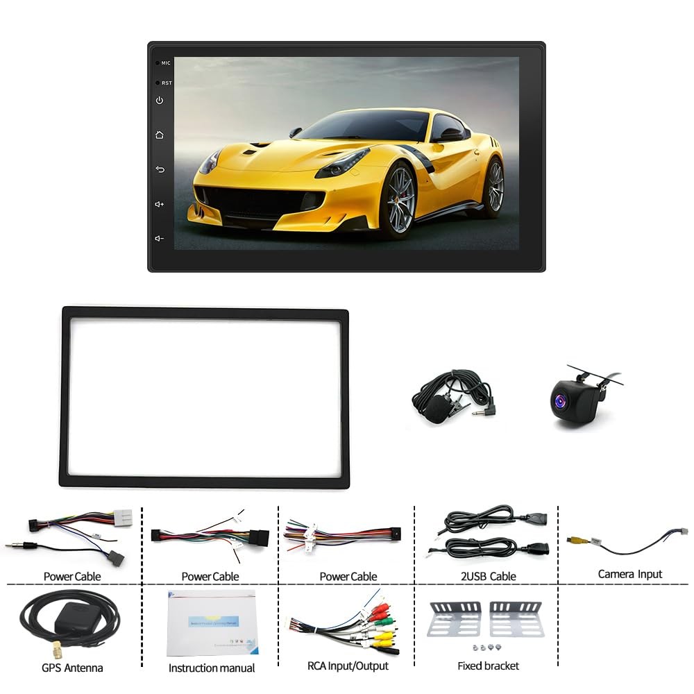 Double Din Car Radio for E150 E250 E350 7 Touch Screen CarPlay Android Auto